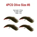 4PCS Olive Size 8