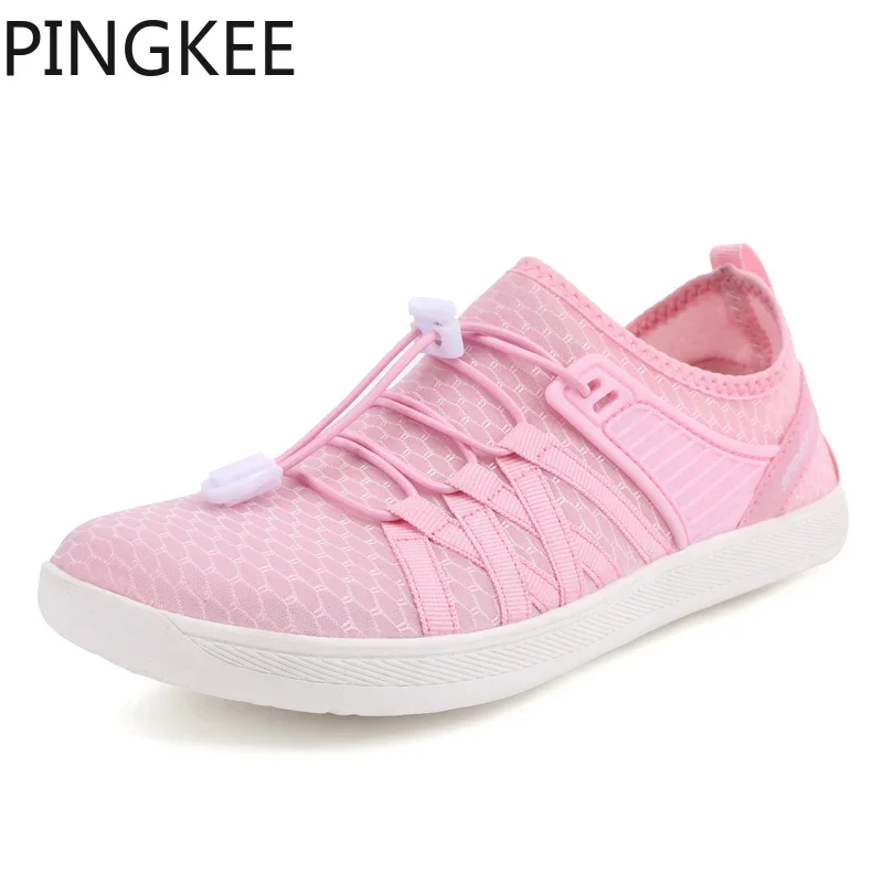 Pingkee รองเท้าเทนนิสสำหรับผู้ชาย, รองเท้าเท้าเปล่ารองเท้าจมูกกว้างน้ำหนักเบาพื้นรองเท้ายืดหยุ่นไม่ตก