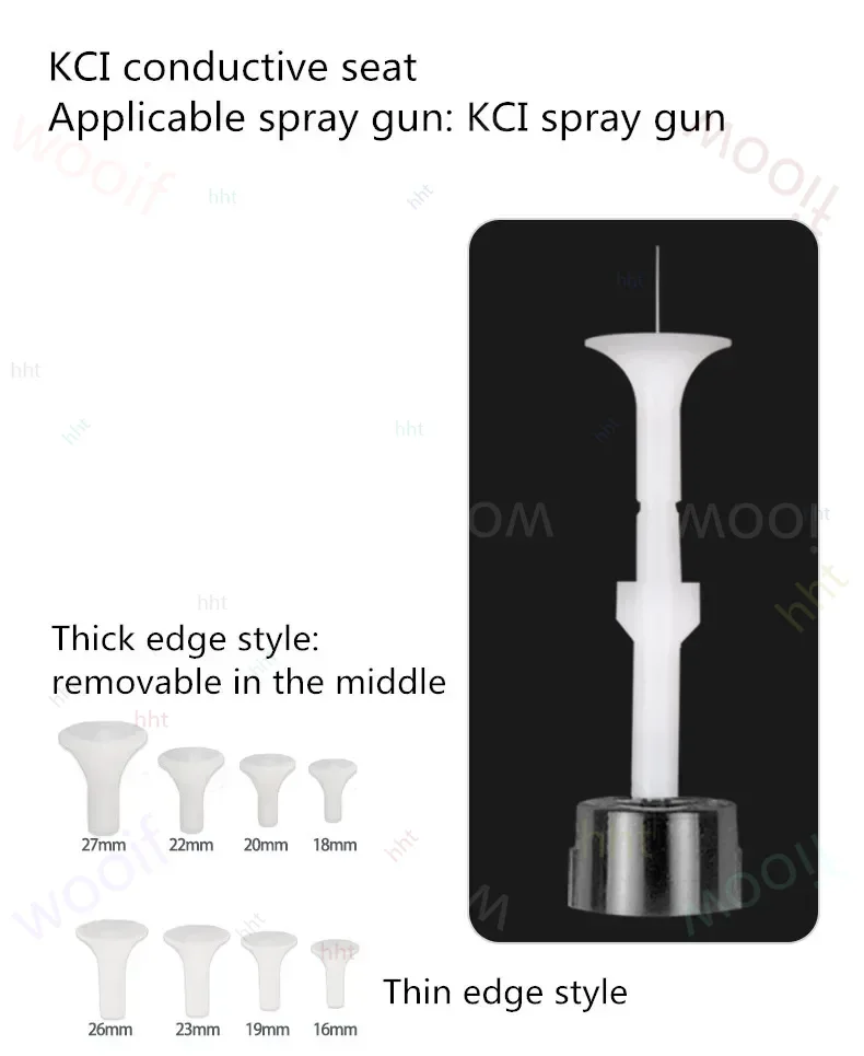 

10PCS KCI Electrode Holder Electrostatic Spray Gun Head Discharge Needle Spray Holder Powder Generator powder coating nozzle