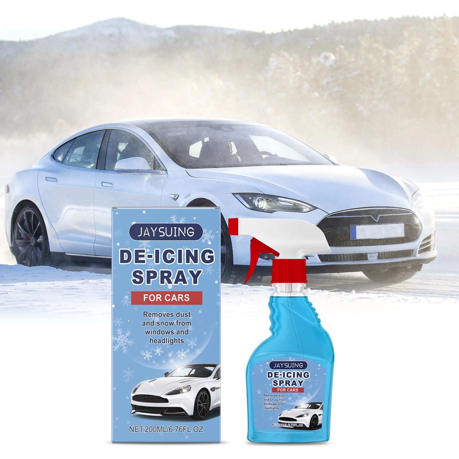 

Anti-Freeze & Anti-Fog Spray Winter Car Glass Defroster Pre-Mixed Ready-to-Use Formula Long-Lasting Ice Fog for Mirror