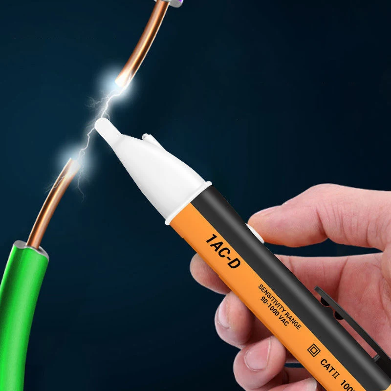 

Electrical Test Pen High Precision Zero Live Wire Measuring Pen Non Contact Sound And Light Alarm Tester Electrician's Tools