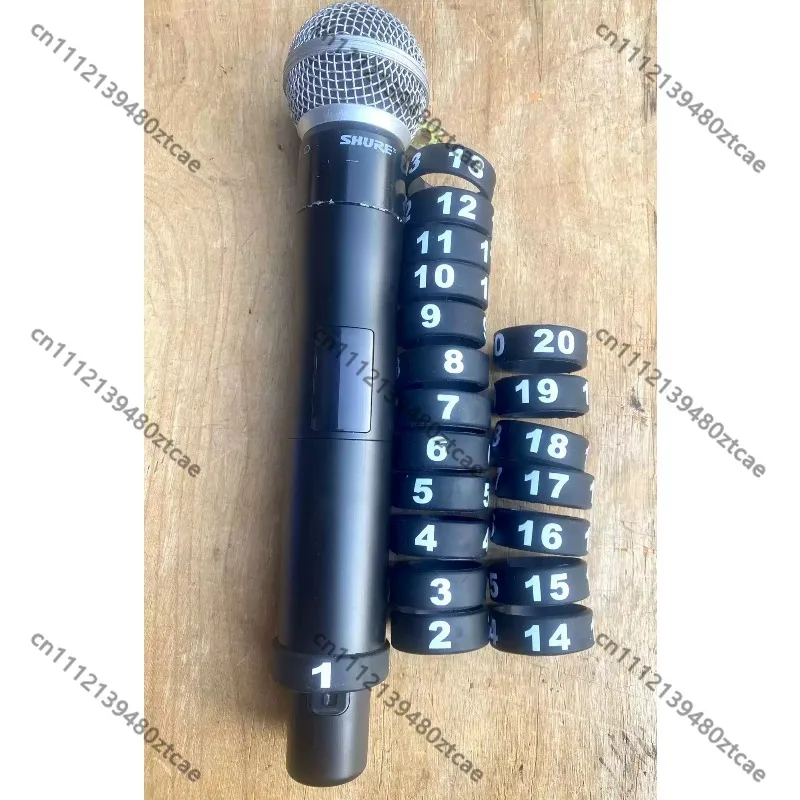 Wireless Handheld Microphone Number Marking Ring, Mic Identifier Collar, Digital Label Ring for Stage Microphone