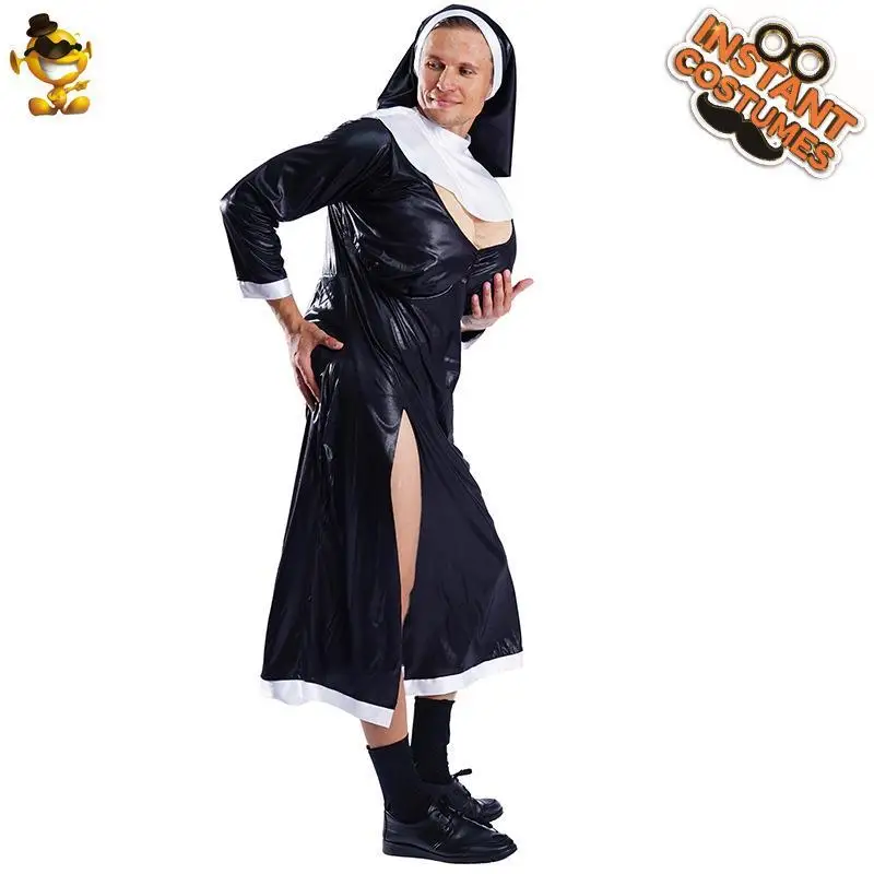 Perruque de Costume d'halloween Par pour hommes, vêtements de spectacle eup, tenue de scène, faux vêtements féminins, Costume de Cosplay pour hommes