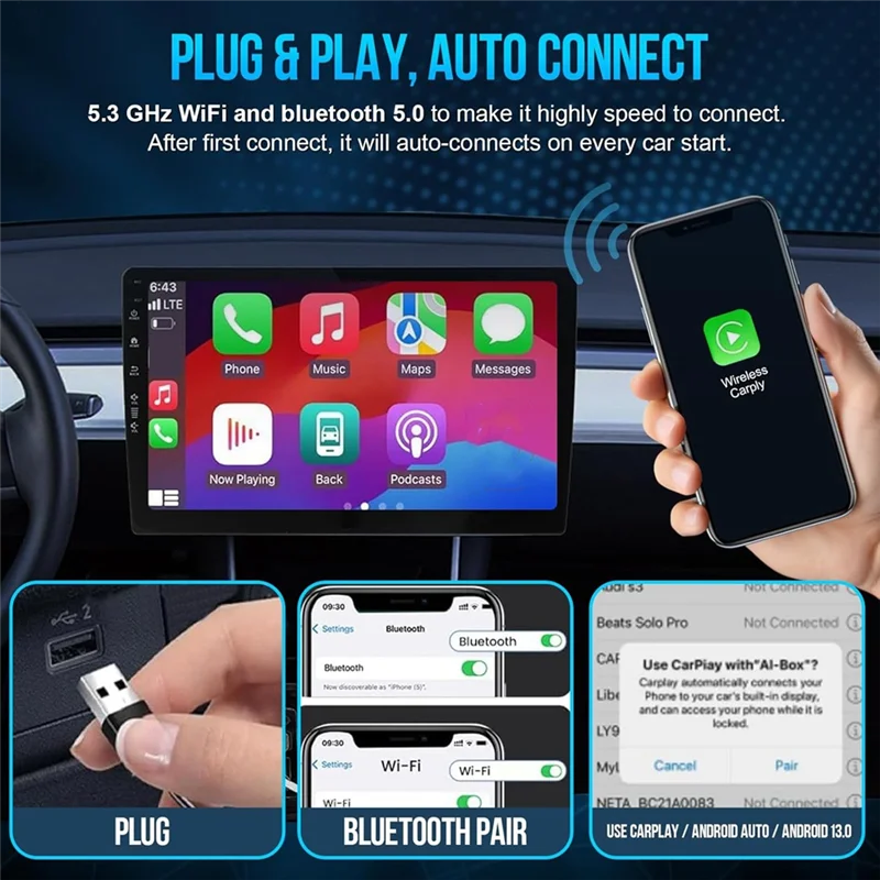 a25p-wireless-carplay-android-auto-adapter-3-in-1-2gb-32gb-smart-car-ai-box-supports-streaming-video-via-netflix-youtube-tikto