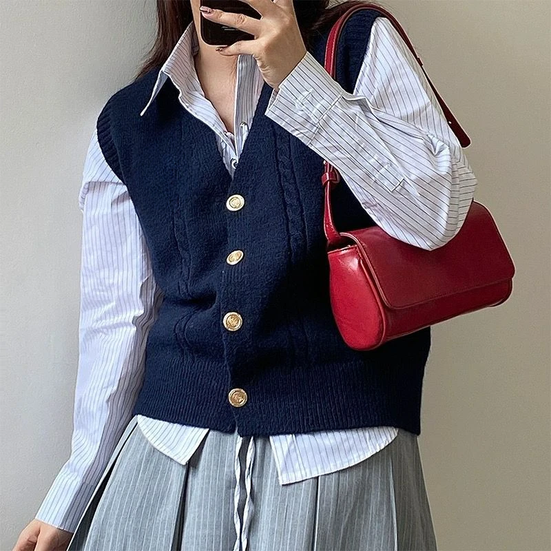 Miyagawa 2024 Retro Wine Red Versatile Underarm Bag Niche Oil Wax Skin Simple Fashionable One Shoulder Crossbody Bags