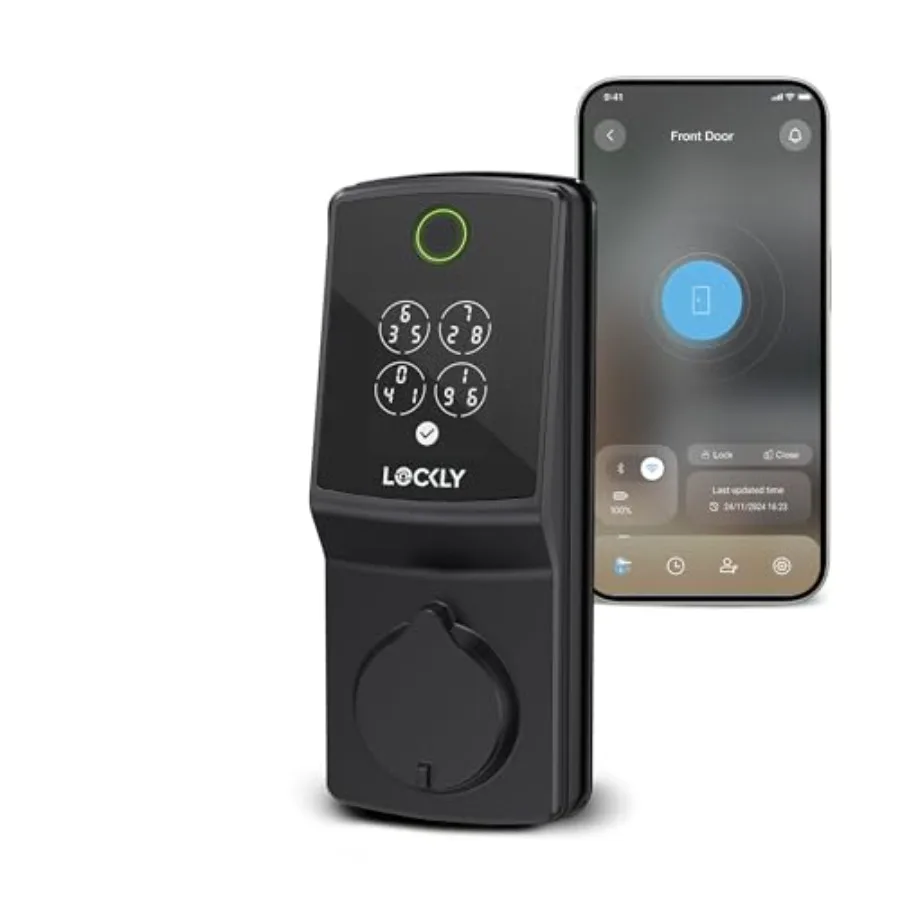 

Умный замок Secure Pro 2025 последней версии с Wi-Fi, считывателем отпечатков пальцев нового поколения, бесключевым доступом и кодовым замком PIN G