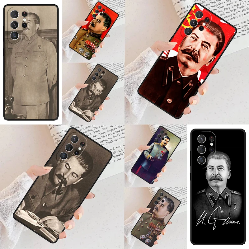 Russian Stalin Ussr Phone Case For Samsung Galaxy S24 S23 S22 S21 Ultra S10 Note 10 Pro S20 Plus FE S9 S8 Cover