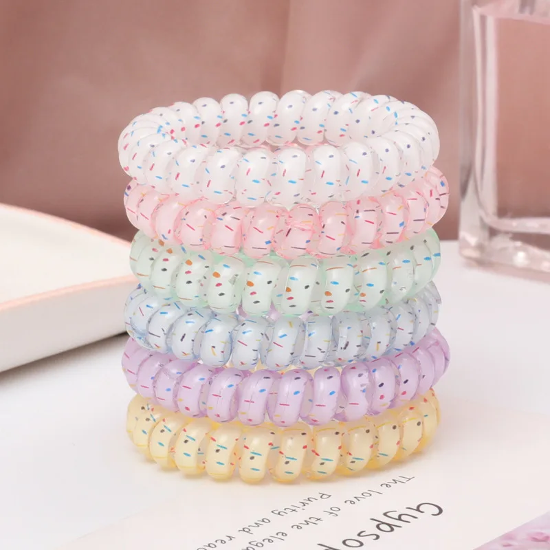 

Korean Style Telephone Cord Hair Ties, Durable Hair Ropes, Braided Hair Bands, Hair Accessories, High-Value Rubber Bands, Childr