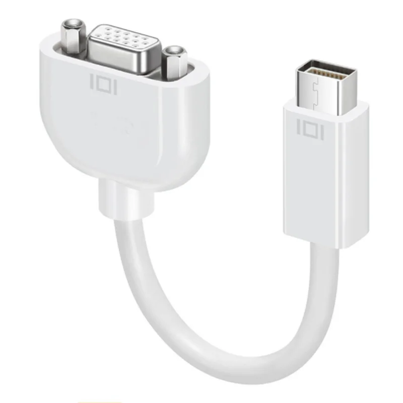 Kualitas Terbaik dari 10Cm Mini DVI Ke VGA RGB Adaptor Audio Video Ibu untuk Apple Macbook dan Proyektor
