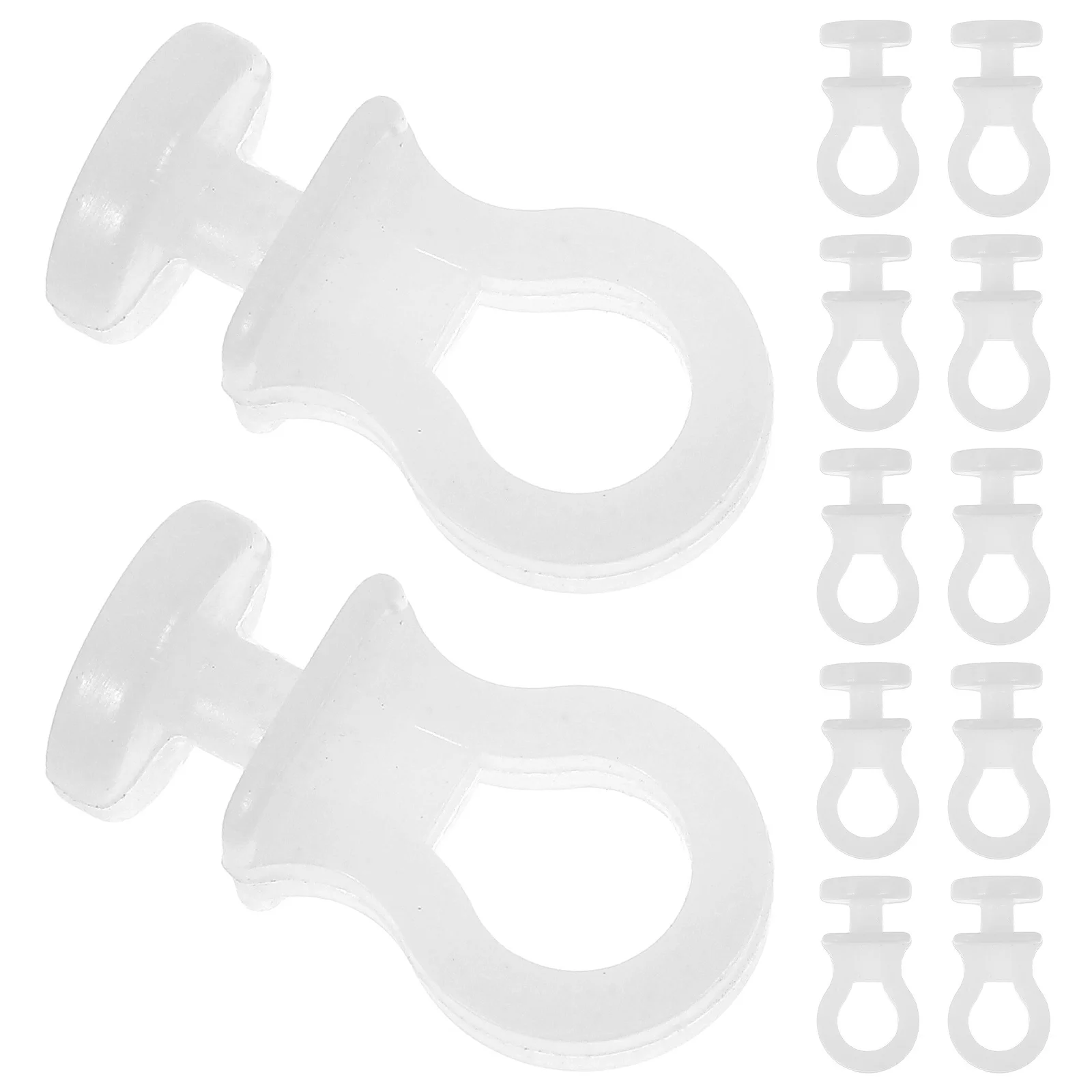 100 шт., белые пластиковые S-крючки, раздвижная дорожка для хранения на кухне, компактные универсальные крючки для подвешивания посуды, шкафа, растений