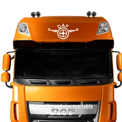 For DAF Lorry logo Decal Truck Cab Window Stickers Calligraphy Corner Vinyl Graphics