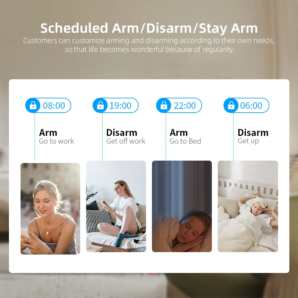 TUYA 2G protección de seguridad GSM alarmas de seguridad para el hogar WIFI inalámbrico vida inteligente alarma de casa alarmas de seguridad de la