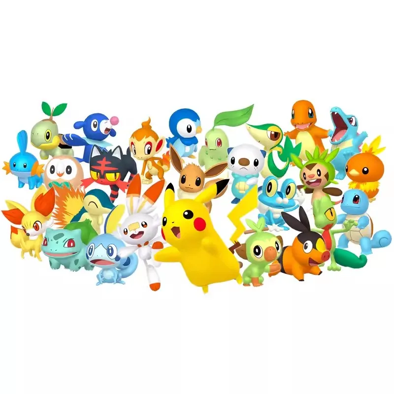 Pokemon TOMY Japanese Anime various kawaii Mini doll Action Figures game Genuine Desktop ornaments Model Collect Toys boys Gifts