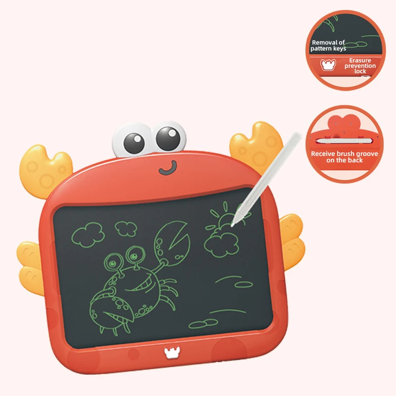 Apagável Cartoon Escrita Tablet para Crianças, Desenho, Doodle Screen Board, Sketch Art Scribbler, Color Pad, Brinquedo Educação Pré-Escolar, 8,5 pol