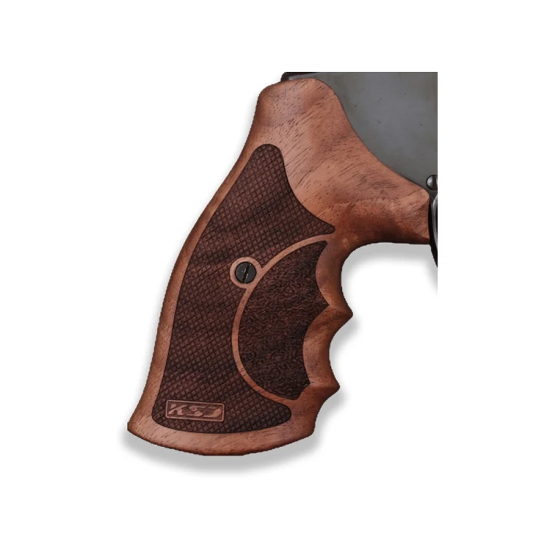 

KSD Brand Smith Wesson K/L/X - Frame Round Butt Compatible Walnut Grip