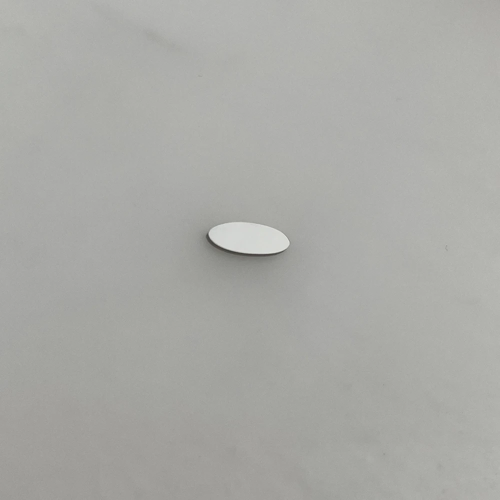 MaiLun 50 Stück 12 x 5 mm Mini-Oval-Metallplatten ohne Loch, lasergravierte Logo-Etiketten, ovale Perlen, gravierbare Edelstahlperlen – Detail 3