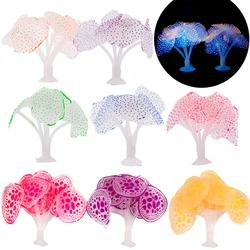 Glowing Artificial Aquarium Coral Plants Fluorescent Ornament Underwater Water Grass Fish Tank  Aquarium Decoration Accessories