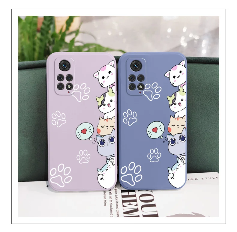 Stacking Cats Phone Case For Xiaomi Redmi Note 13 12 12S 11 11S 10 10A 10T 10S 9T 9 8 7 Pro Plus 10C 9A 9C 4G 5G Cover