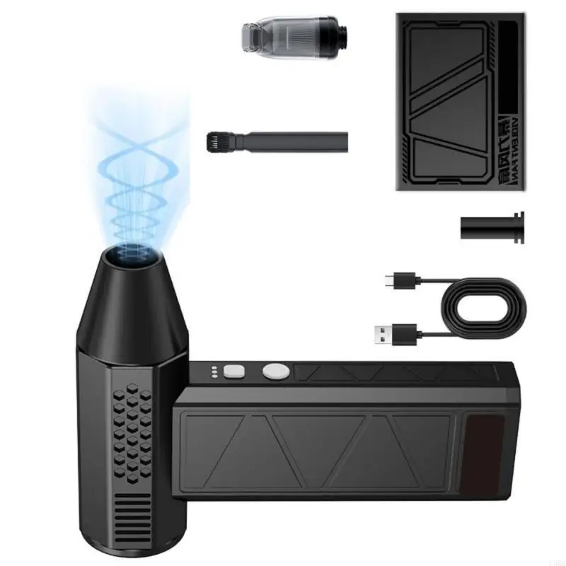 D5BB Rechargeable Air Duster And Blower 3 Speed Setting 130000RPM Cordless Portable For Keyboards Electronics Car Maintenance