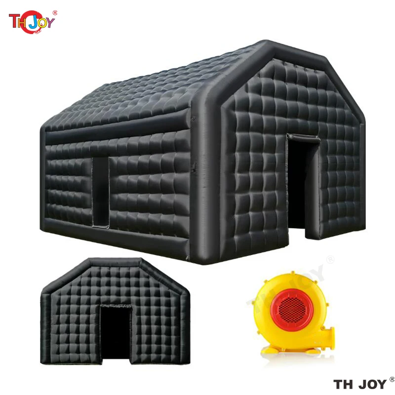 Pop up preto discoteca iluminação clube noturno inflável portátil móvel bar letreiro cubo festa de casamento tenda ao ar livre boate