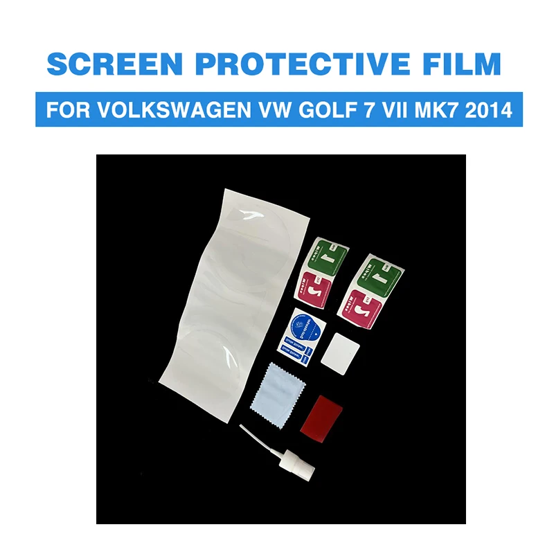 Screen Protective Film PET Car Dashboard Protectors For Volkswagen VW Golf 7 VII MK7 2014