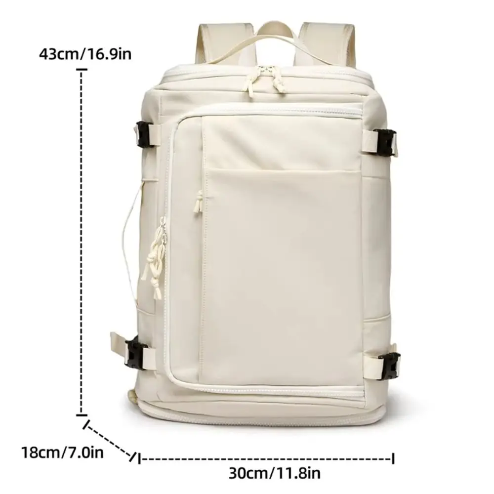 Laptop Bag Box Style Luggage Backpack Anti-Scratch Unisex Travel Backpack Scalable with Shoes Pack Cabin Daypack College