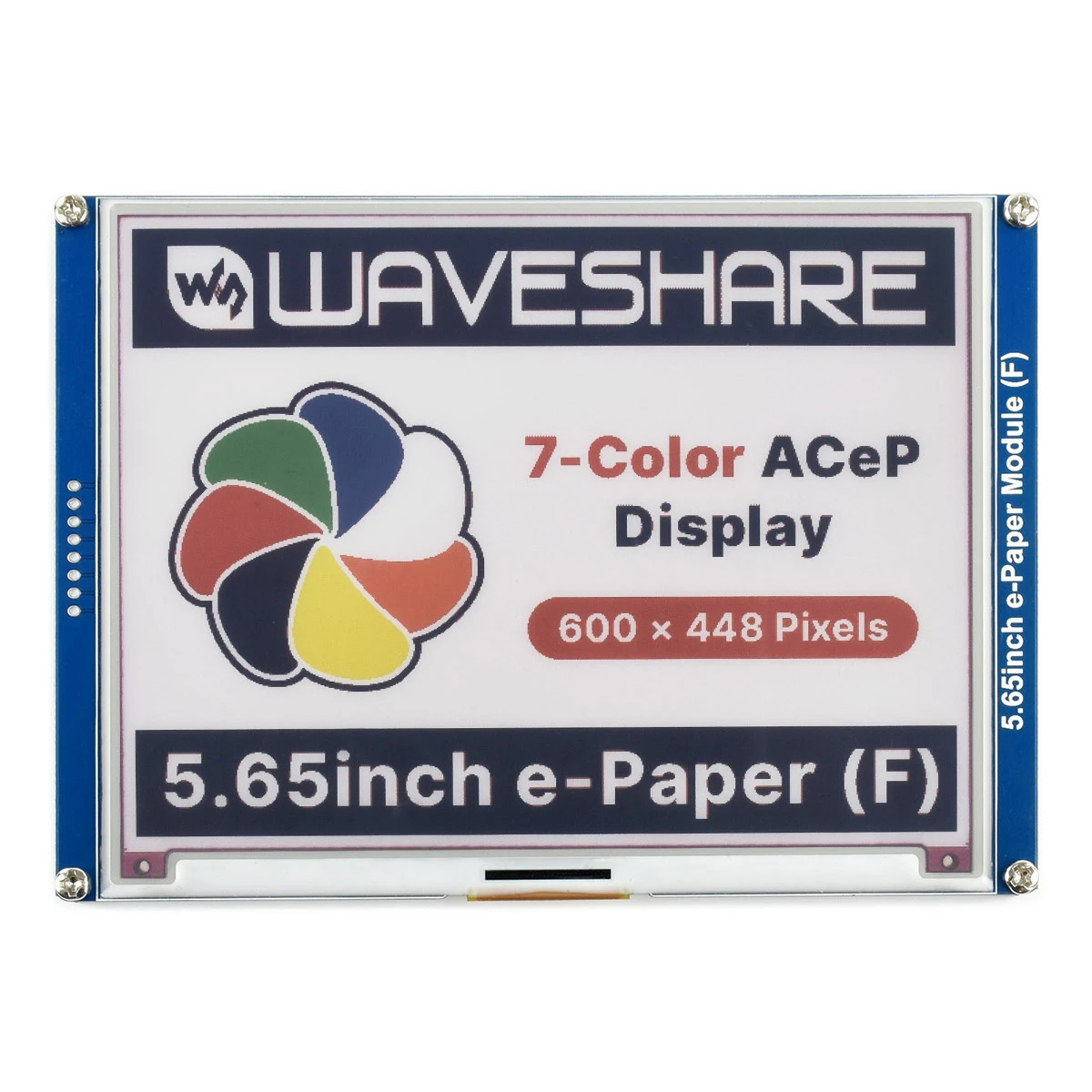 Waveshare 5.65inch ACeP 7-Color E-Paper E-Ink Display Module 600X448 Pixels