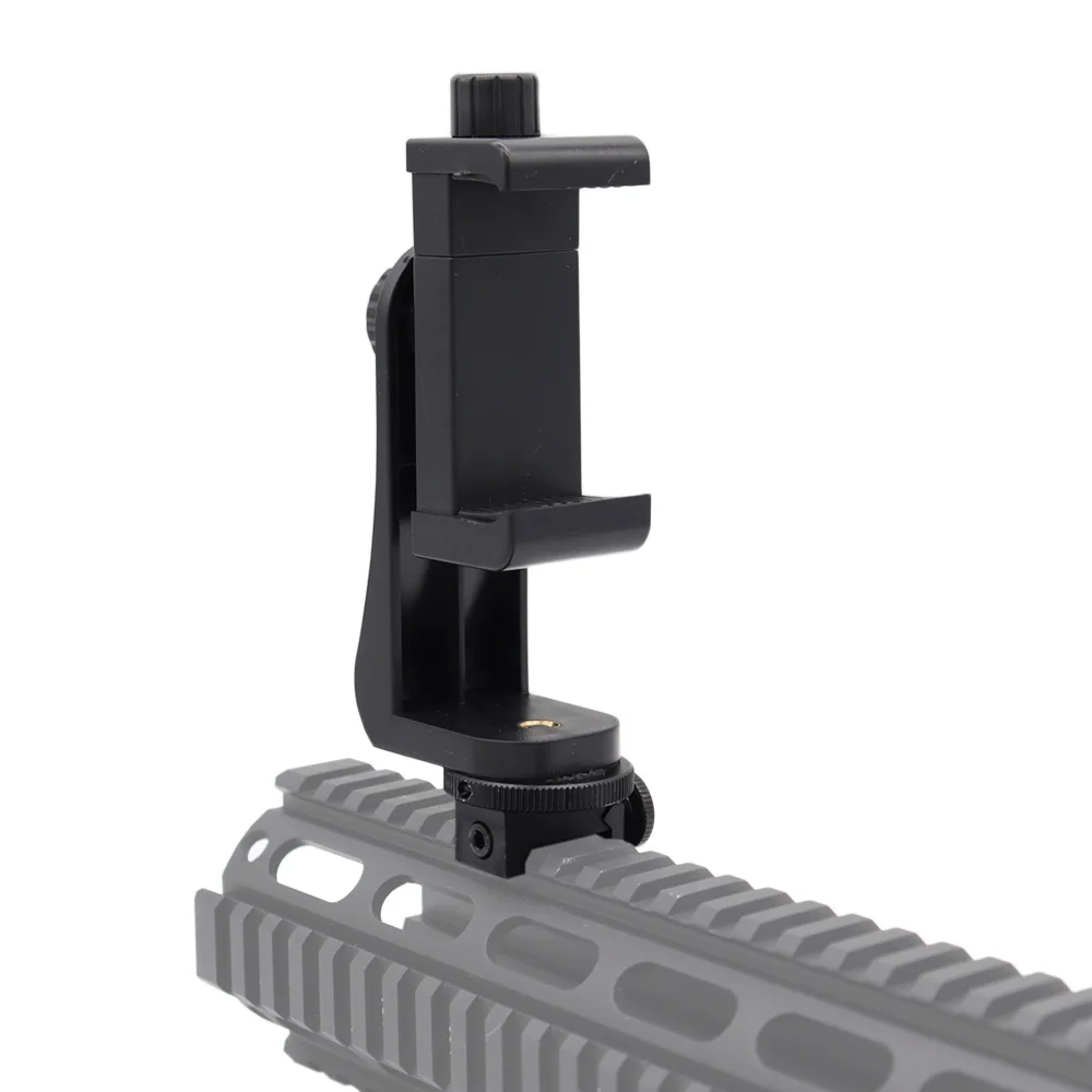 Tactical Gun Airsoft Phone Mount Holder Action Camera Picatinny Waver Rail Mount Adapter For Iphone Gopro Camera Mount