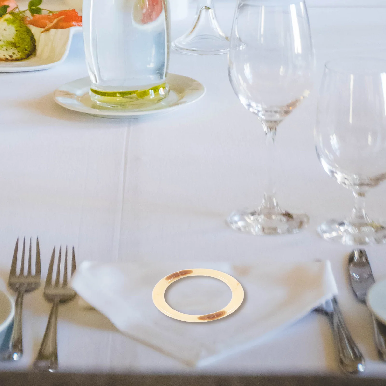 

12Pcs Napkin Rings Resin Set Elegant Minimalist Dining Table Decoration for Halloween Thanksgiving Party Family Gatherings