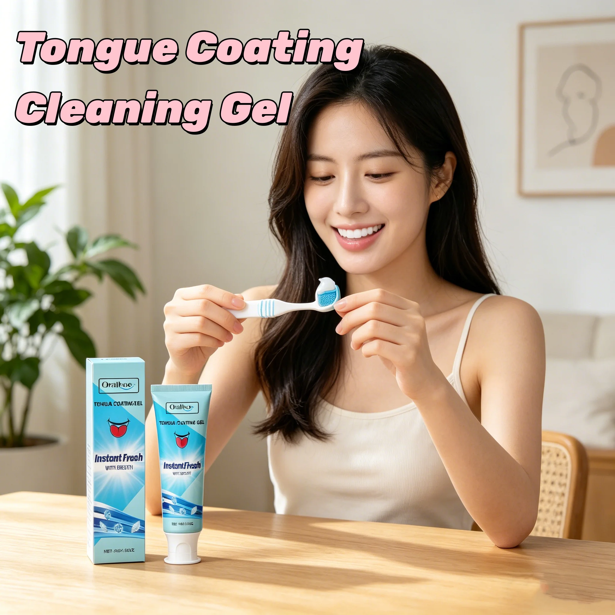 ORALHOE Tongue Coating Cleaning Gel Fresh Breath Remove Bad Breath Eliminate Bacteria Preventing Tooth Decay Oral Care Gel