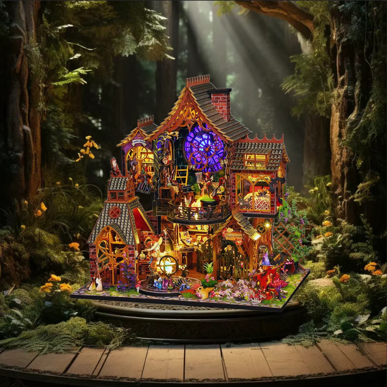 DIY Holz Miniatur Möbel Modell Montage Spielzeug für Kinder Mädchen Geburtstagsgeschenke 3D Tiny House Mockup Handgemachtes Heimprojekt