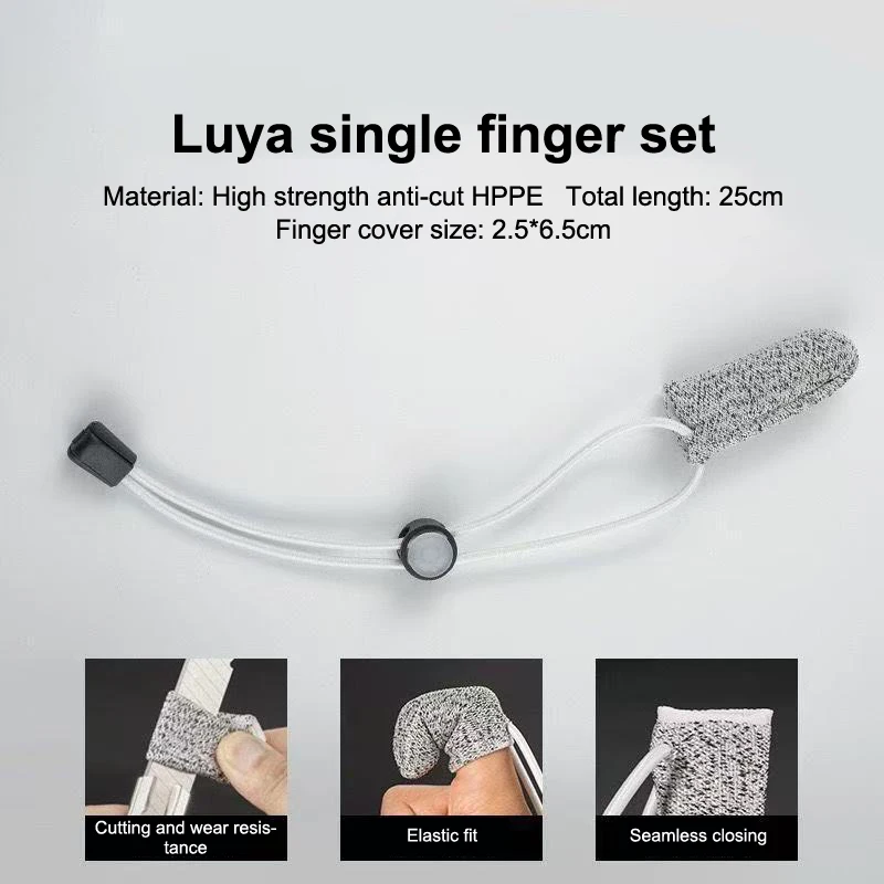 New··1PC Single Finger Protective Glove Finger Cover Fishing Anti-cut Finger Protector Glove For Outdoor Casting Control