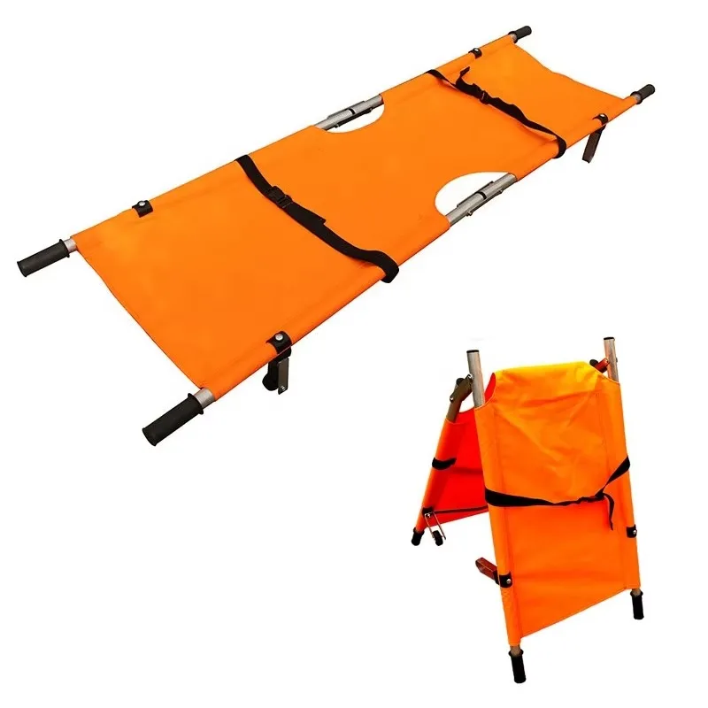 Emergency Canvas Stretcher Emergency Folding Bed for Patient Transfer Suitable for Hospitals