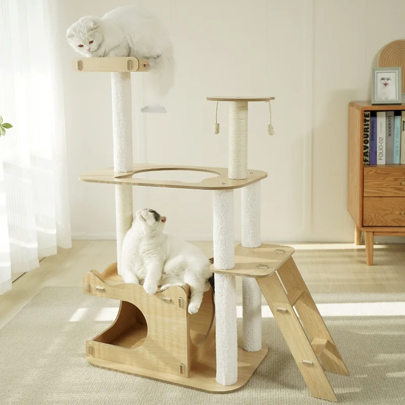 Meow Xianer Dreamy Cloud-like Cat Space Sisal Cat Climbing Frame Cat Tree Nest Integrated Sisal Column