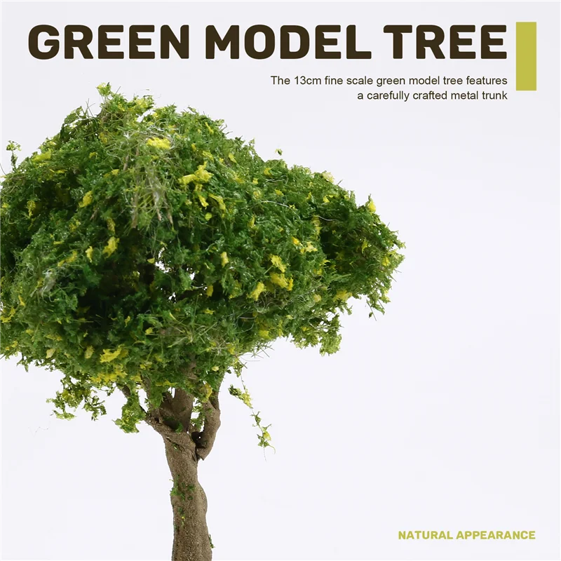 B78B-13Cm Feine Skala Grün Modell Baum Draht Stamm Simulation Baum Für Berg Landschaft Zug Eisenbahn Layout