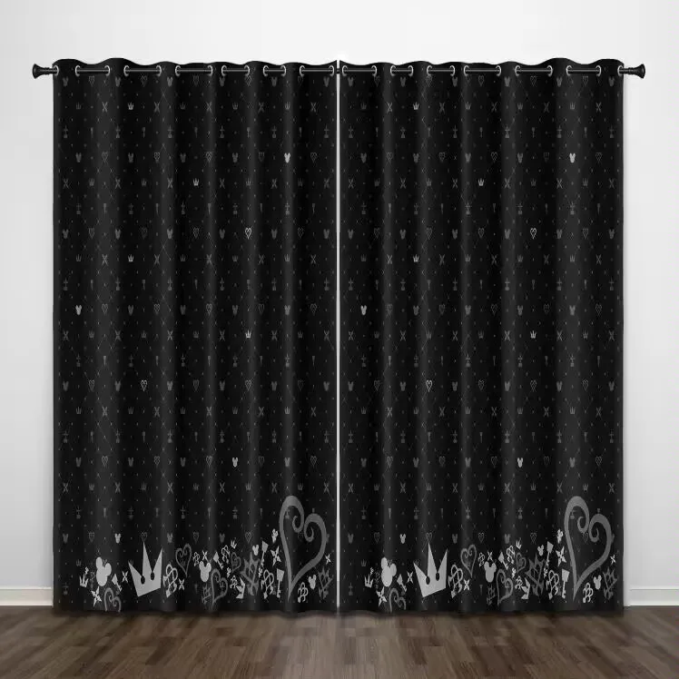 

Kingdom Hearts BG Blackout Curtains 3D Print Window Curtains for Bedroom Living Room Decor Window Treatments