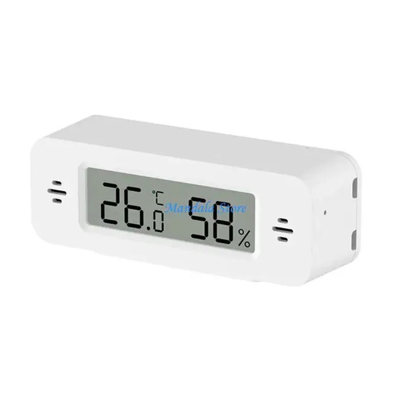 

U2JC Modern Mini WiFi Climate Monitor Temperature Humidity Alerts for Home Automation