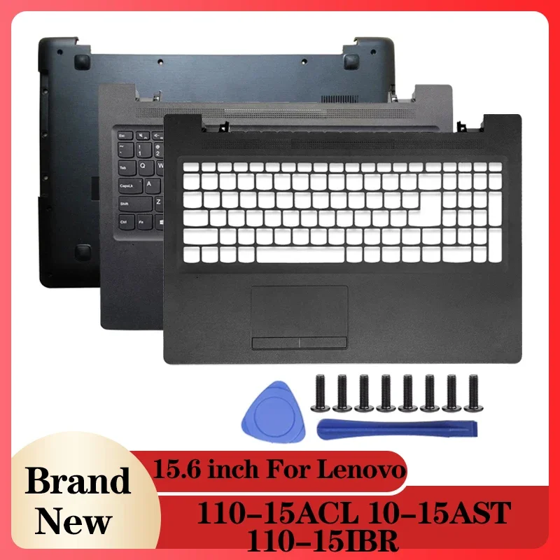 For Lenovo Ideapad 110-15ACL 110-15AST 110-15IBR Laptop Palmrest with Keyboard Touchpad/Bottom Case Laptop Accessories