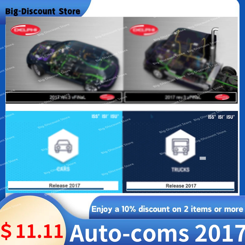 For AU-to-cooms  2017 r3 Keygen activator 2020 software 2017.r3 Keygen del-phis ds-150e multidiag Key with car and truck