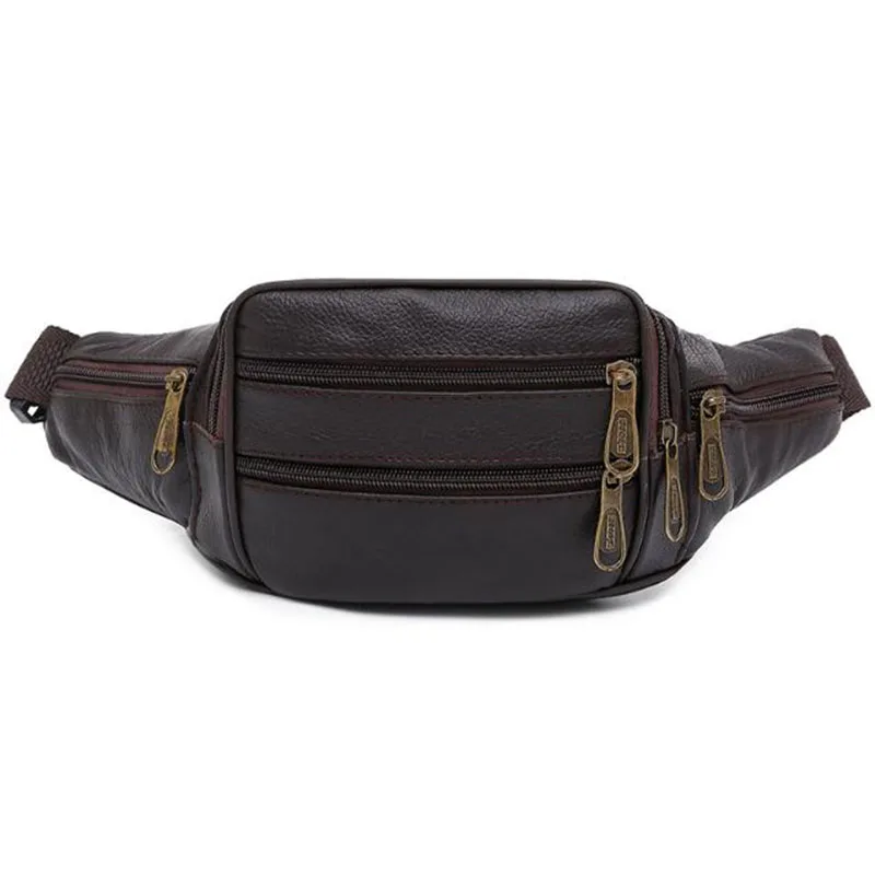 حقيبة خصر جلدية، حقيبة كتف كاجوال للرجال، حقيبة ركوب الدراجات الرياضية الخارجية متعددة الوظائف، حقيبة هاتف ماكينة تسجيل النقود #3