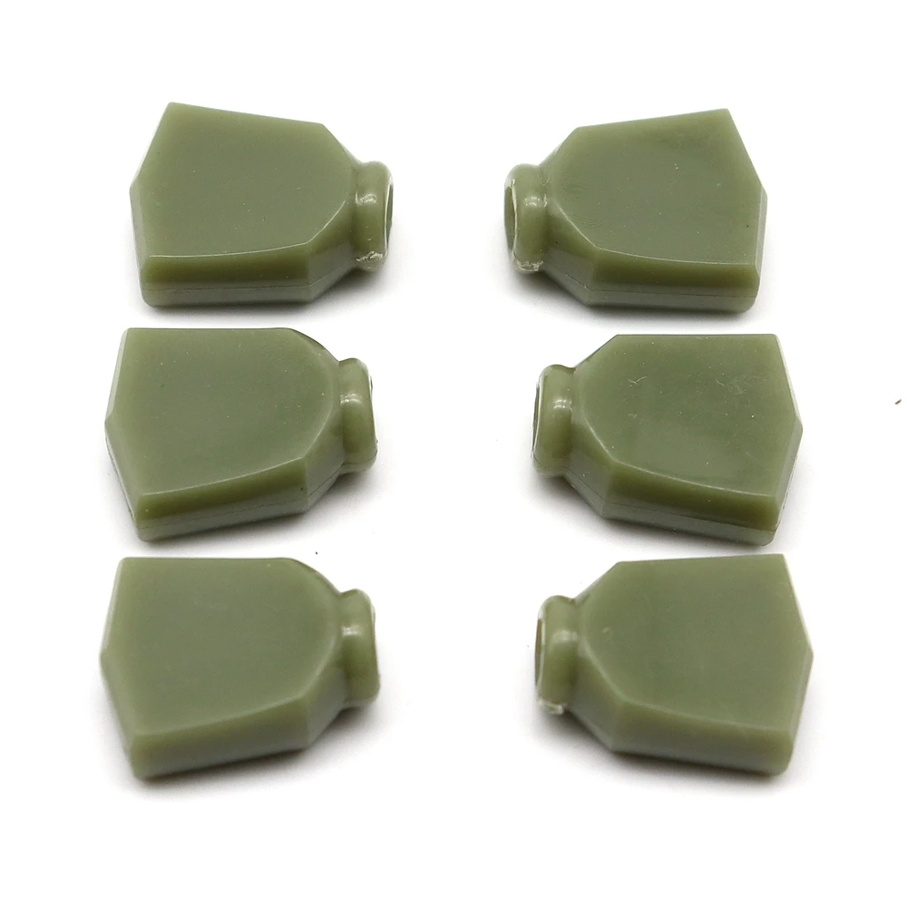 

Set of 6 Plastic Trapezoid Hand Guitar Tuning Pegs Head Buttons without Screw Parts for Acoustic and Electric Guitars