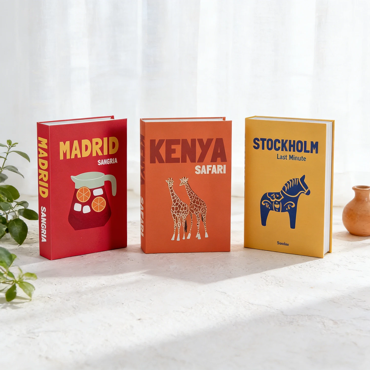 Reiseserie Deko-Bücher für Couchtische – Modische Fake-Bücher als Aufbewahrungsbox für Zuhause und Modellräume – IBIZA CAPRI – Detail 8