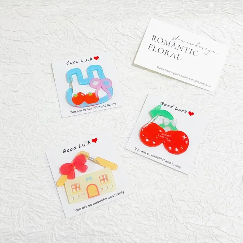 [YU] mosquetón con forma de Animal de dibujos animados, llavero acrílico, soporte decorativo, llavero multiusos, gancho, colgante, accesorios para bolso