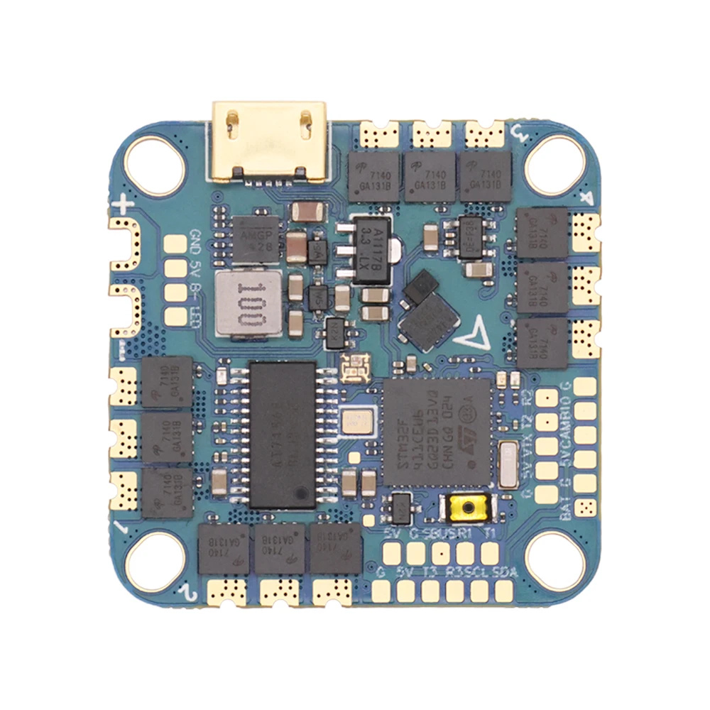 

AIO Flight Controller FPV FC,BLHELI_S 20A/40A ESC 2-6S Built-in Barometer Current Sensor ,25.5mm-26.5m,For RC FPV Racing Drone