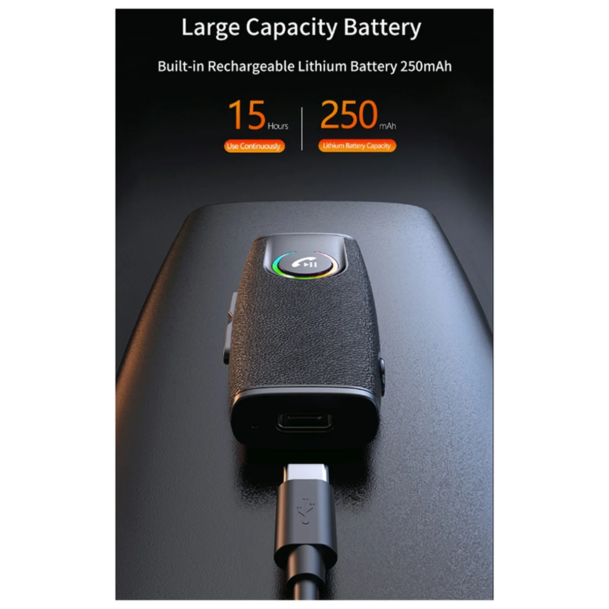 POP-lCar Bluetooth-адаптер Беспроводной стереоаудиоприемник для наушников с разъемом AUX 3,5 мм Автомобильный динамик Поддержка громкой связи