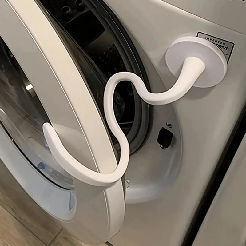 Magnetic Washer Door Prop-Stabilizer For Front Load Machines-Easy-Install, Flex Design-Fits Most Washers & RV Laundry Doors