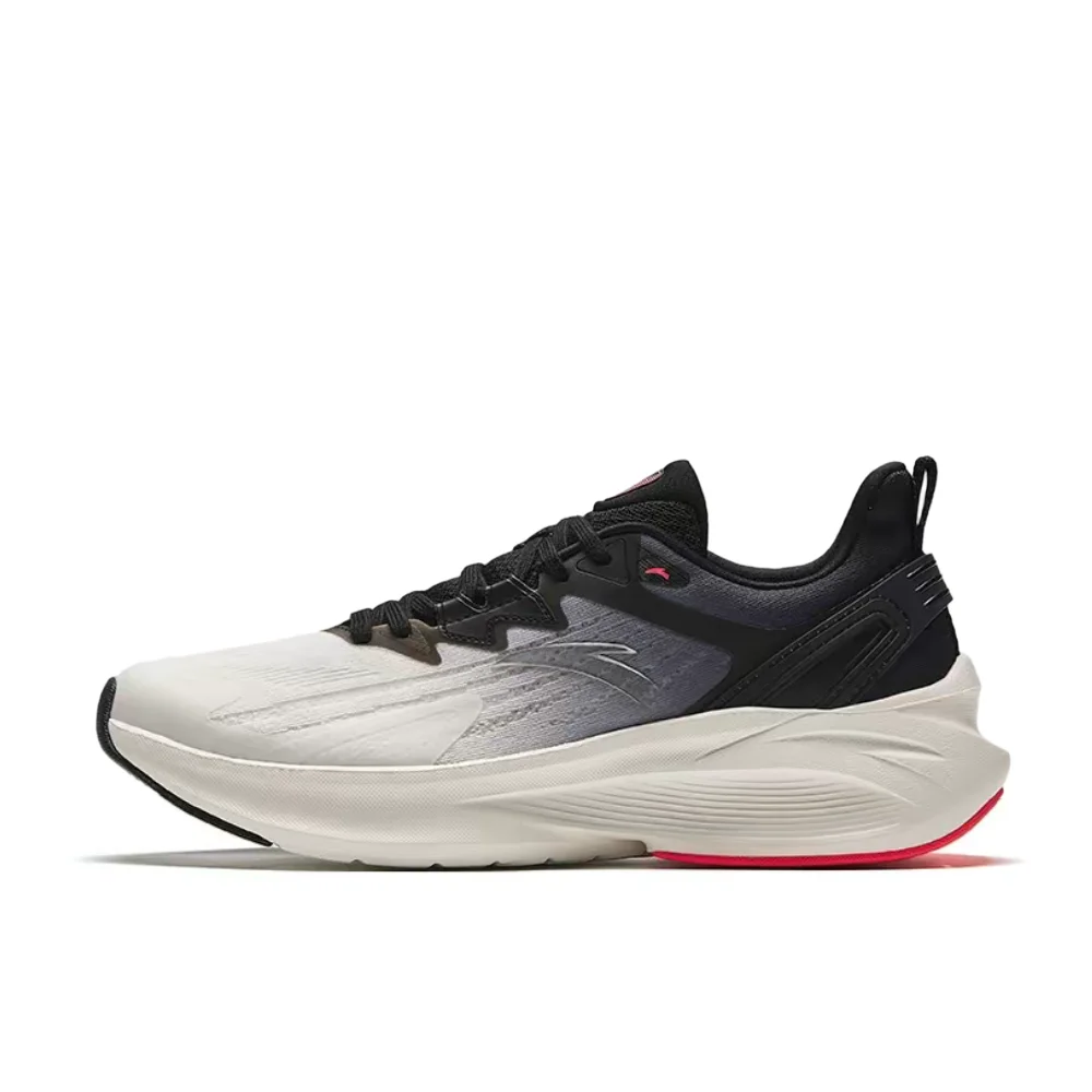 Anta Venom 5 Men's Casual Running Shoes: Shock-Absorbing, Slip-Resistant, Durable, and Comfortable  White/Black 912415552-6