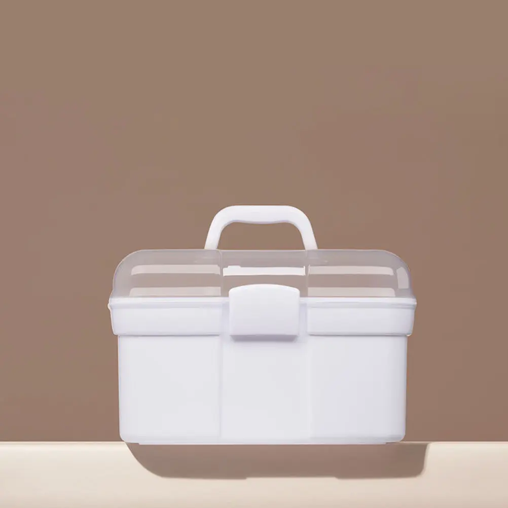 

Вместительный портативный кейс для косметики и маникюрных инструментов, многослойный органайзер для хранения, идеально подходит для свадебных визажистов