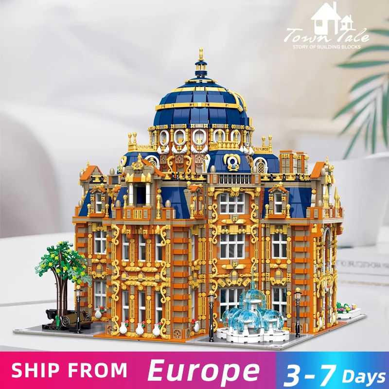 14133PCS Royal Planetarium Bausteine Kreative Stadt Street View Schloss Modell Hohe Schwierigkeit Montage Ziegel Spielzeug Für Kinder