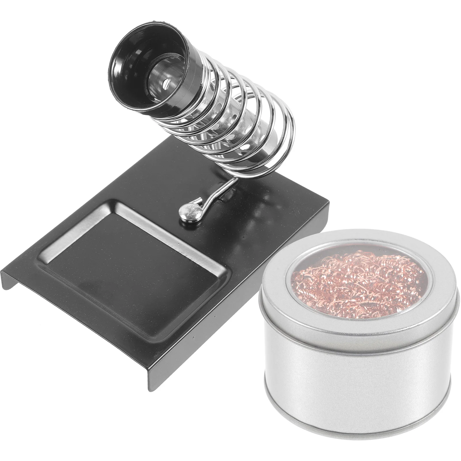 

1Set Soldering Iron Stand Professional Stable Holder Solder Tip Cleaner Kit Coil Tip Cleaner Soldering Accessories Portable